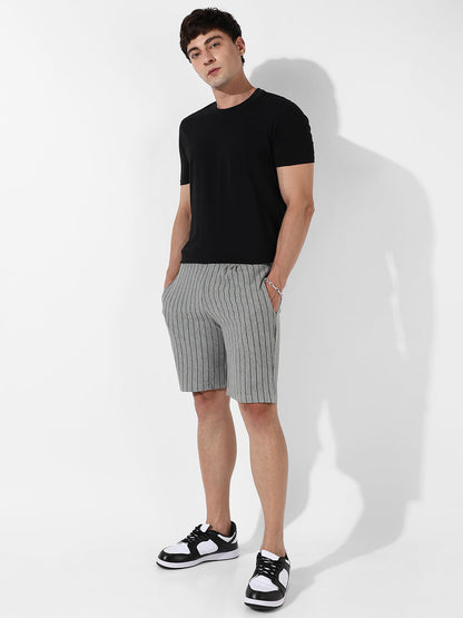 Pinstriped Shorts