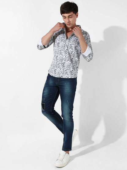 Abstract Cotton Shirt