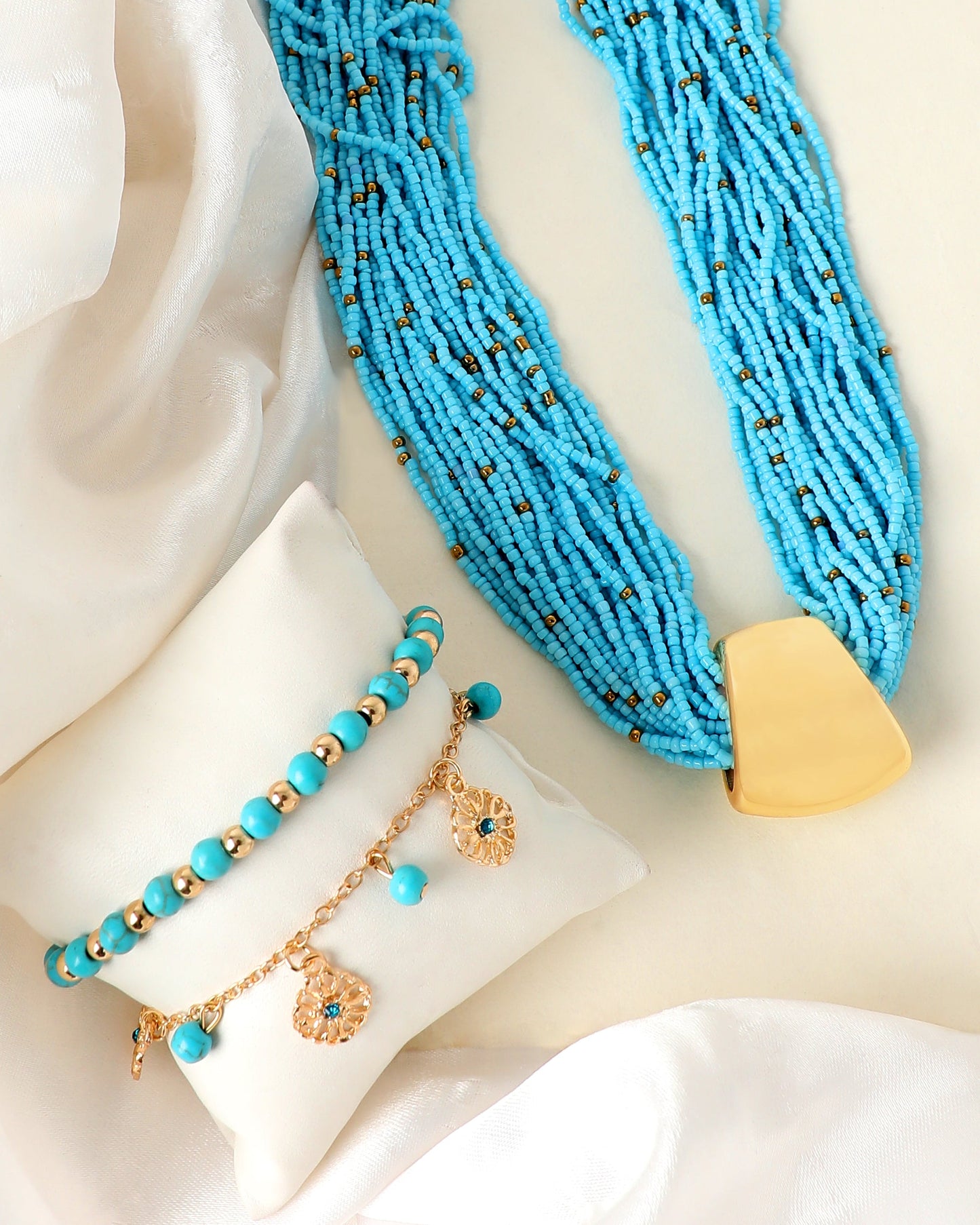 CHOKER NECKLACE & MULTIPURPOSE BRACELET COMBO