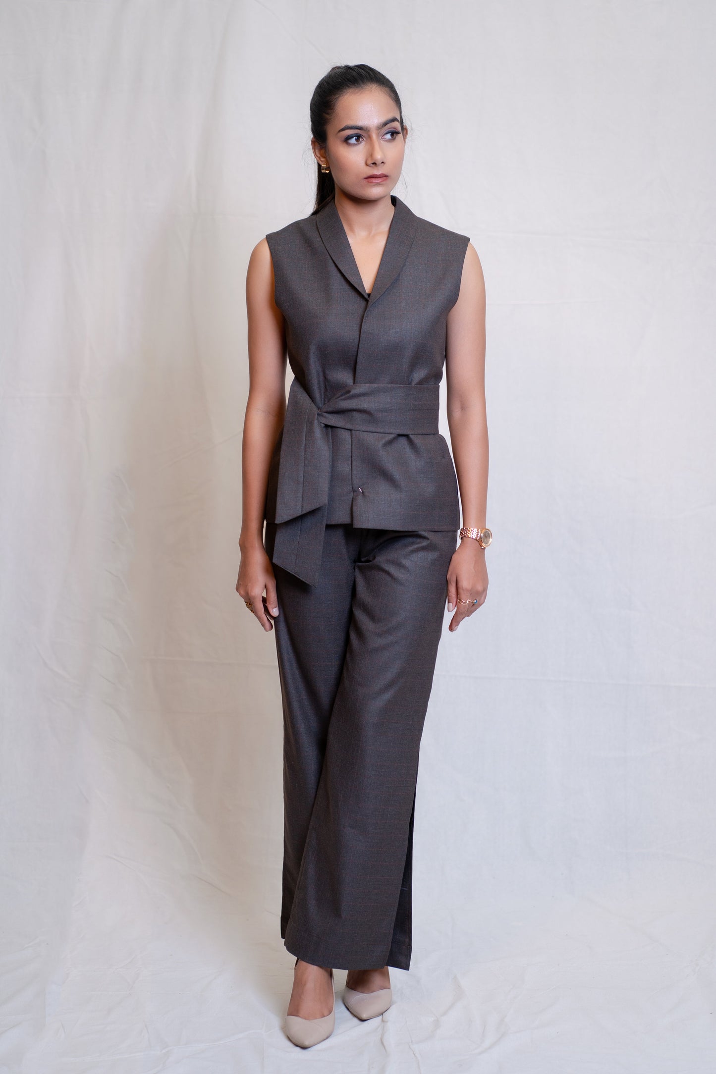 Brown Power Suit