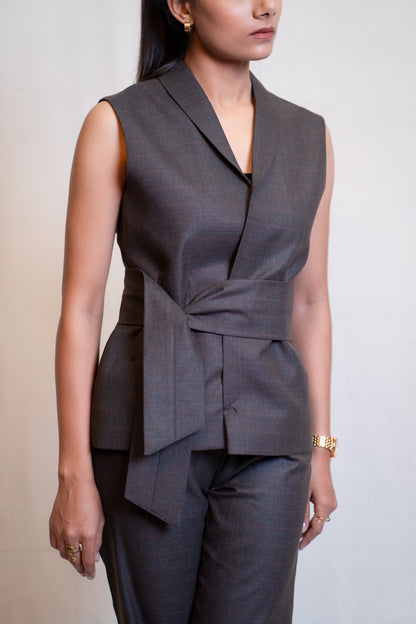 Brown Power Suit