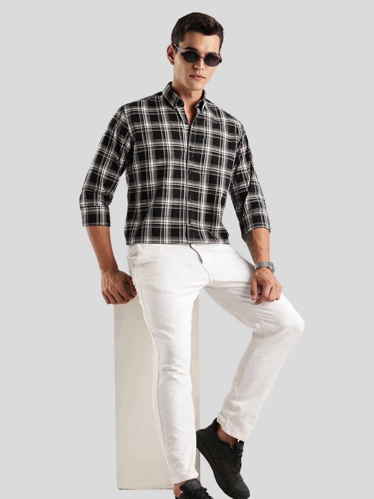 Checkered Shirt in Regular Fit