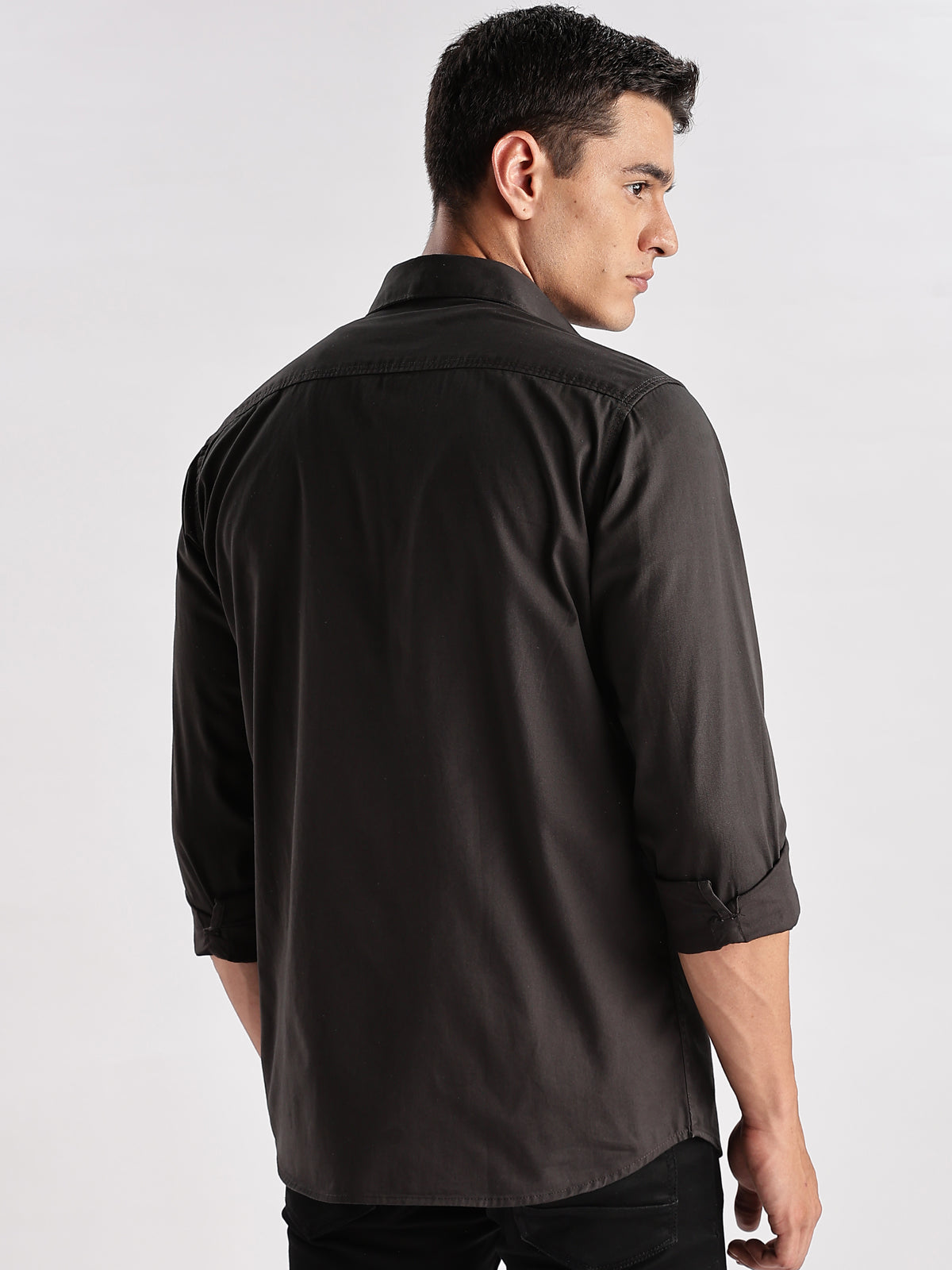 Double Pocket Mens Casual Shirt