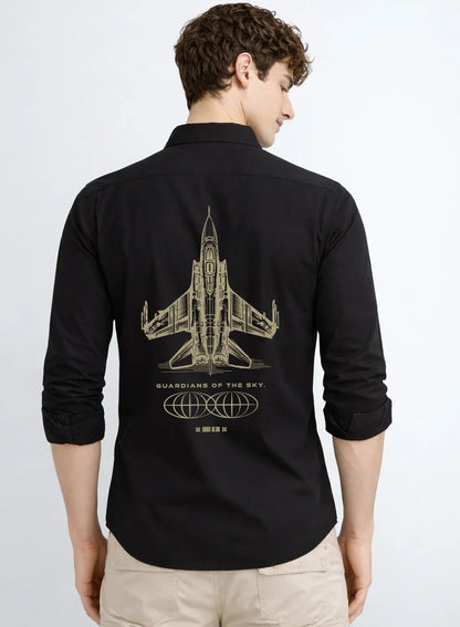 ADRO Mens Cargo Shirts in Regular Fit | Smart Dual Chest Pockets | Summer Military Jacket Style | Shacket Style Cotton Printed Shirt