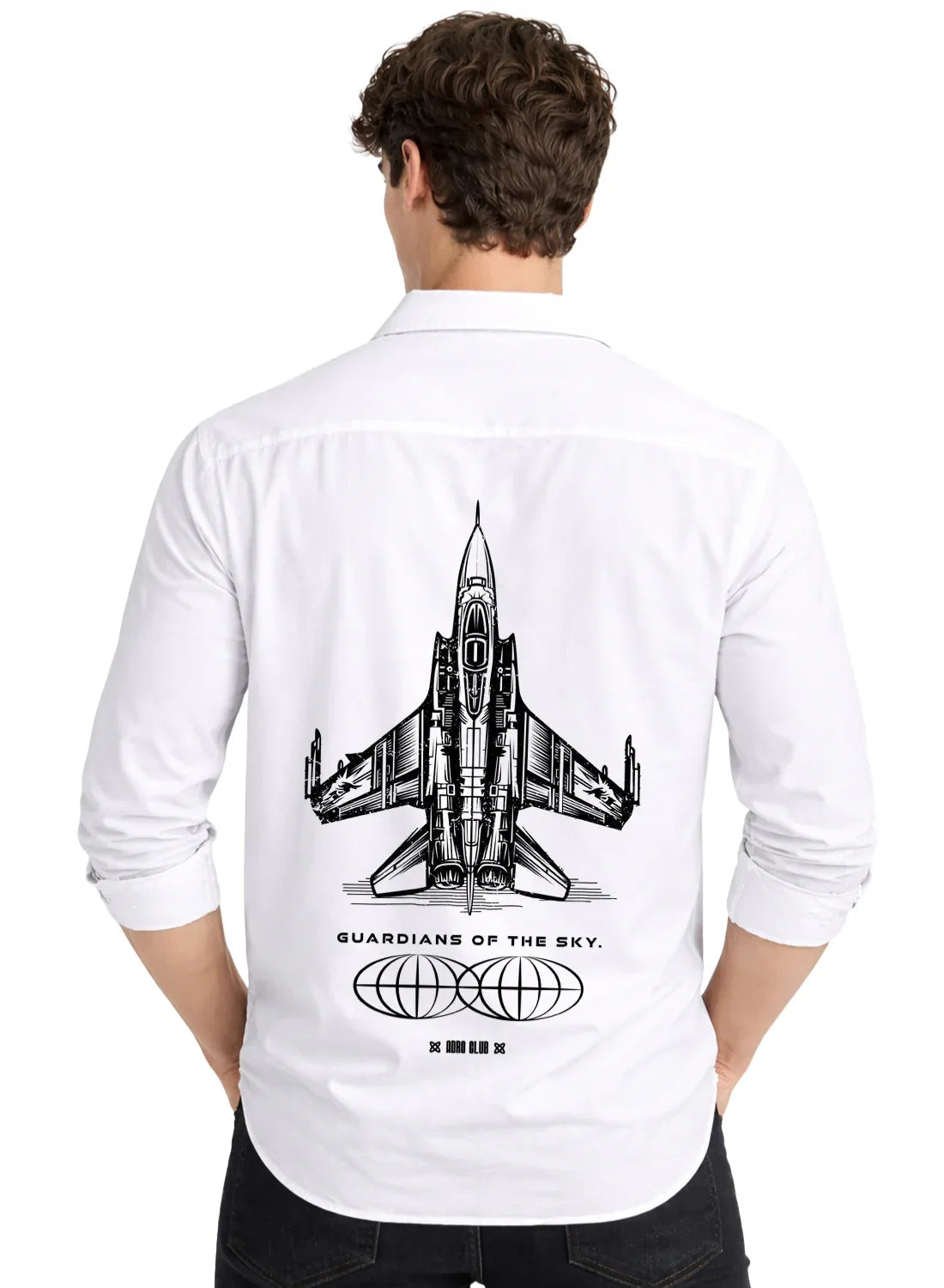 ADRO Mens Cargo Shirts in Regular Fit | Smart Dual Chest Pockets | Summer Military Jacket Style | Shacket Style Cotton Printed Shirt