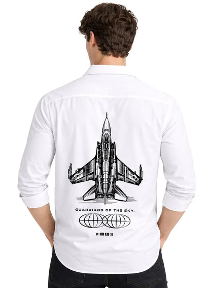 ADRO Mens Cargo Shirts in Regular Fit | Smart Dual Chest Pockets | Summer Military Jacket Style | Shacket Style Cotton Printed Shirt