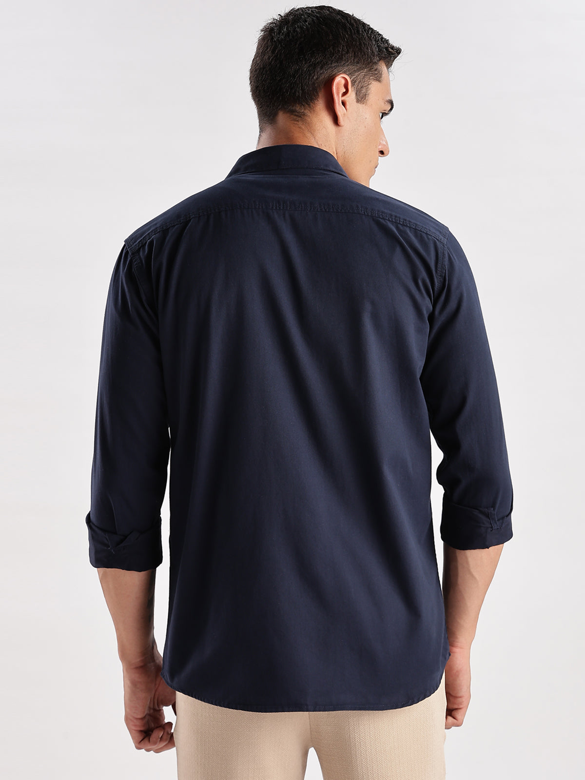Double Pocket Mens Casual Shirt