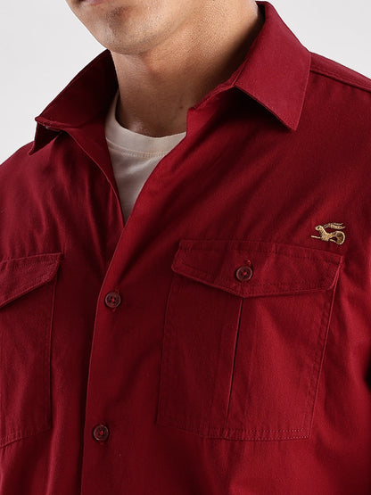 Double Pocket Mens Casual Shirt