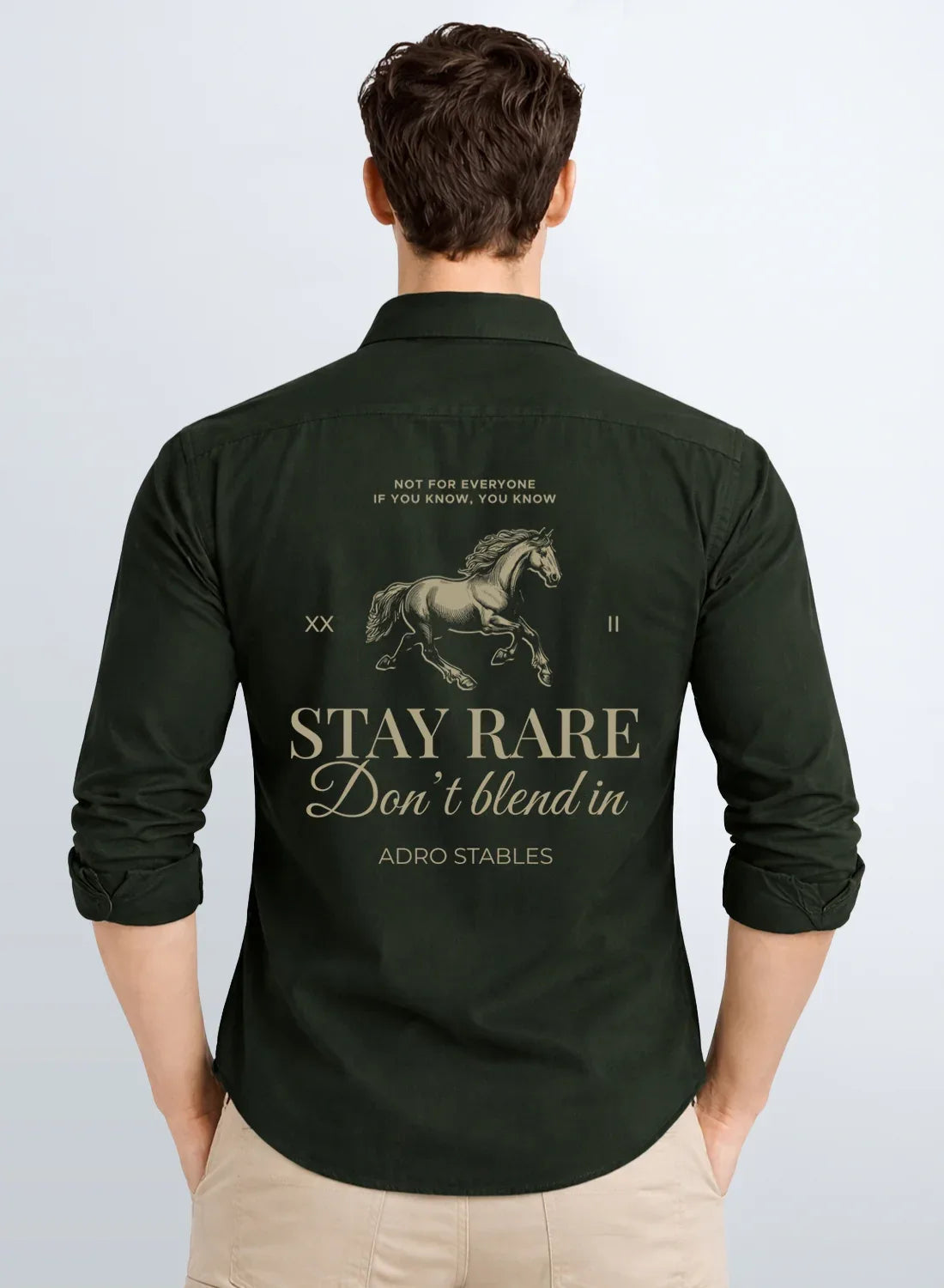 ADRO Mens Cargo Shirts in Regular Fit | Smart Dual Chest Pockets | Stylish Military Jacket Design | Shacket Style Cotton Printed Shirt