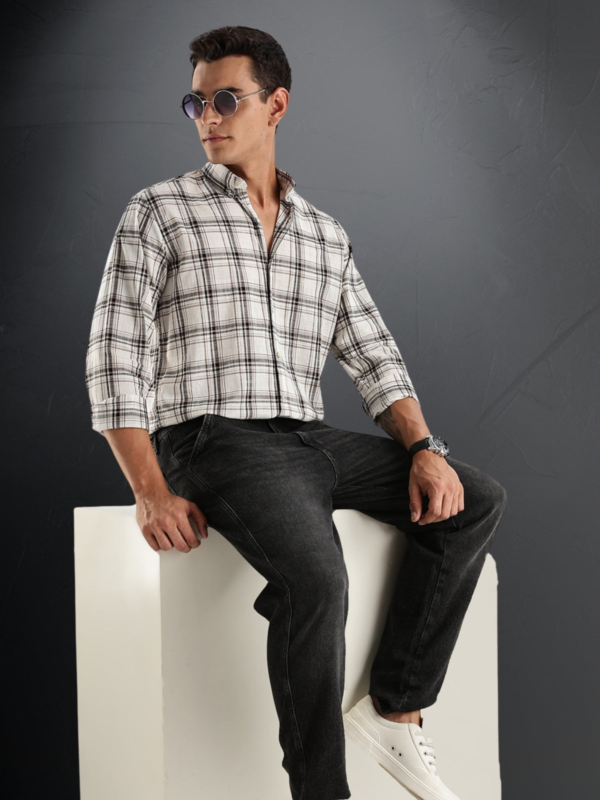 Checkered Shirt in Regular Fit