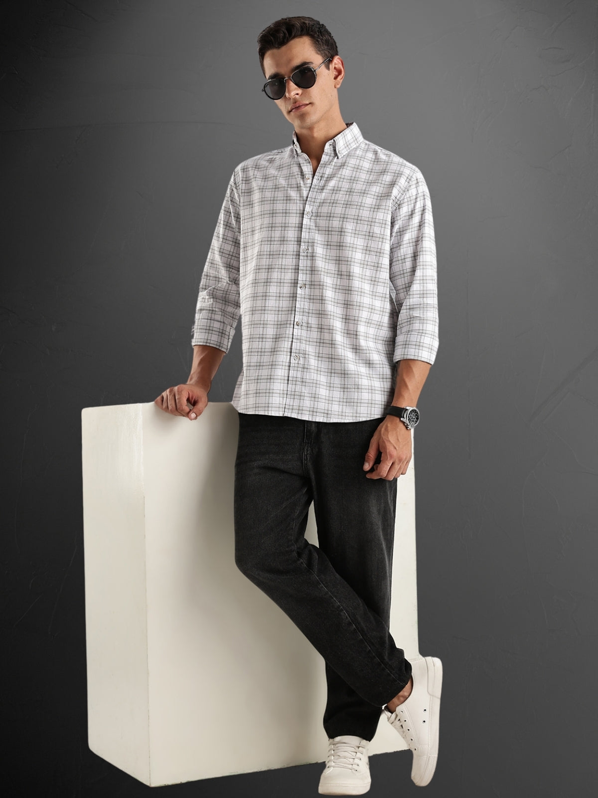 Checkered Shirt in Regular Fit