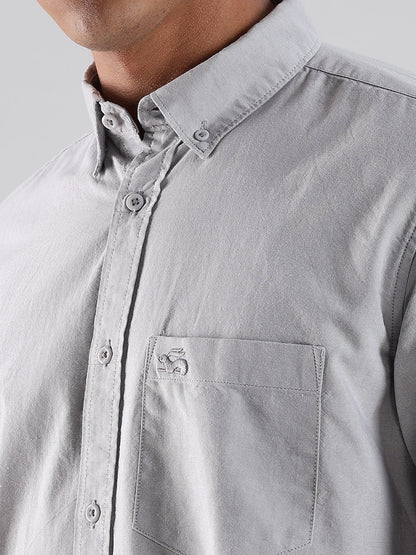 Solid Oxford Grey Shirt