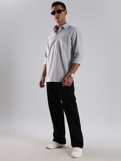 Solid Oxford Grey Shirt