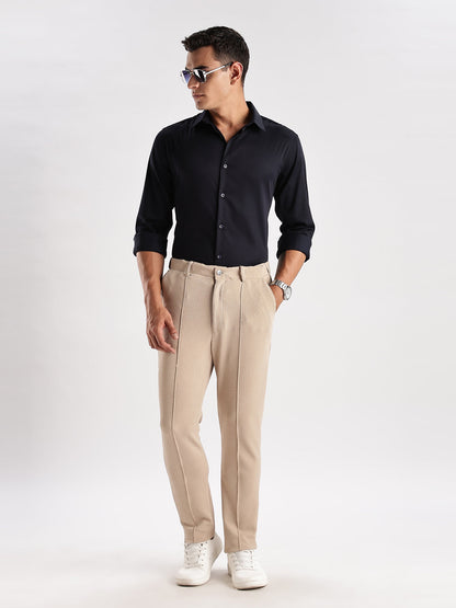 Slim Fit Solid Casual Shirt