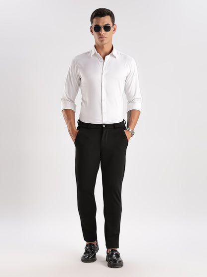 Slim Fit Solid Casual Shirt