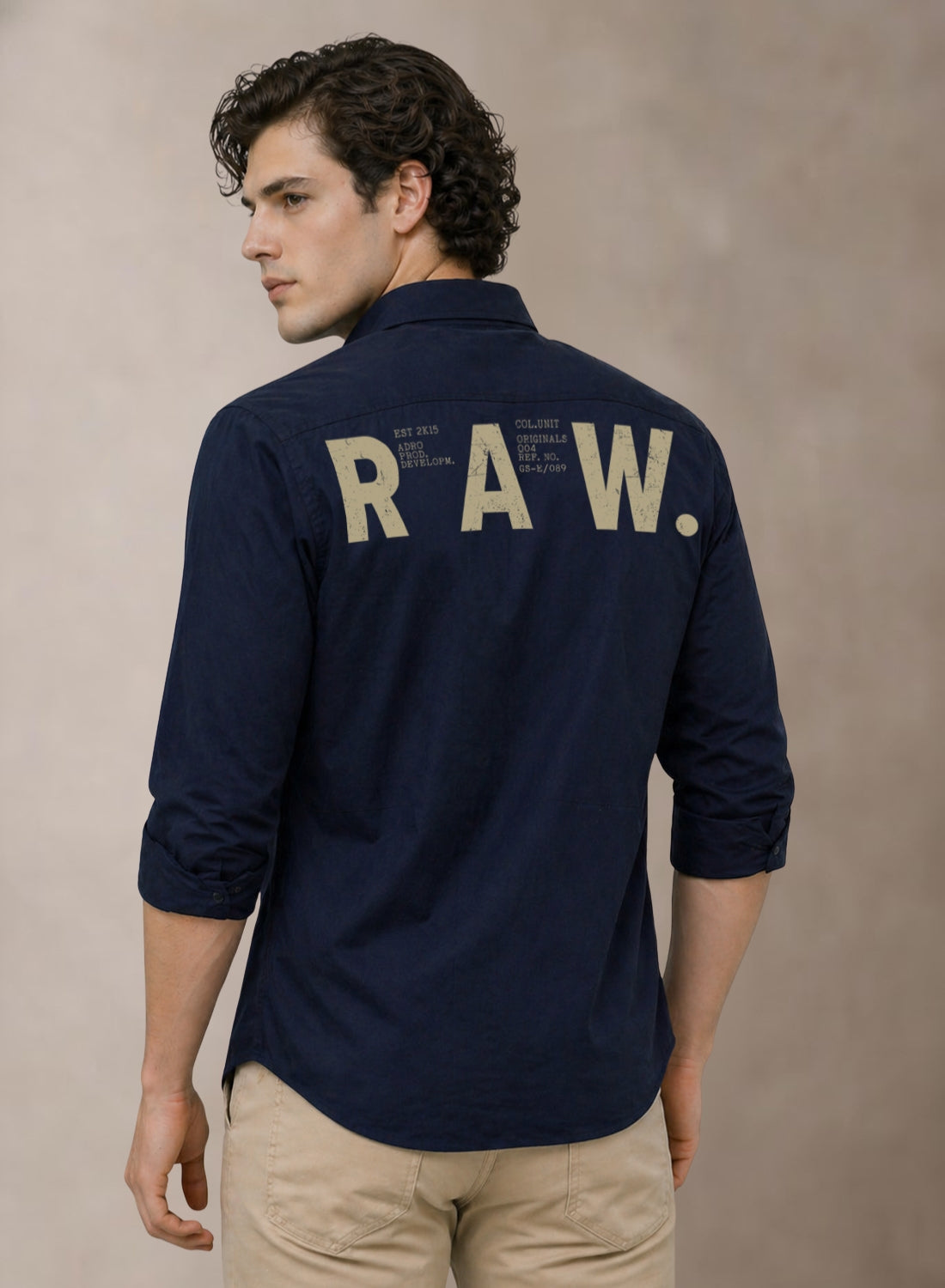 Adro Mens Cotton Twill Cargo Shirt White| Stylish Outdoor Travel Shirt Navy Blue