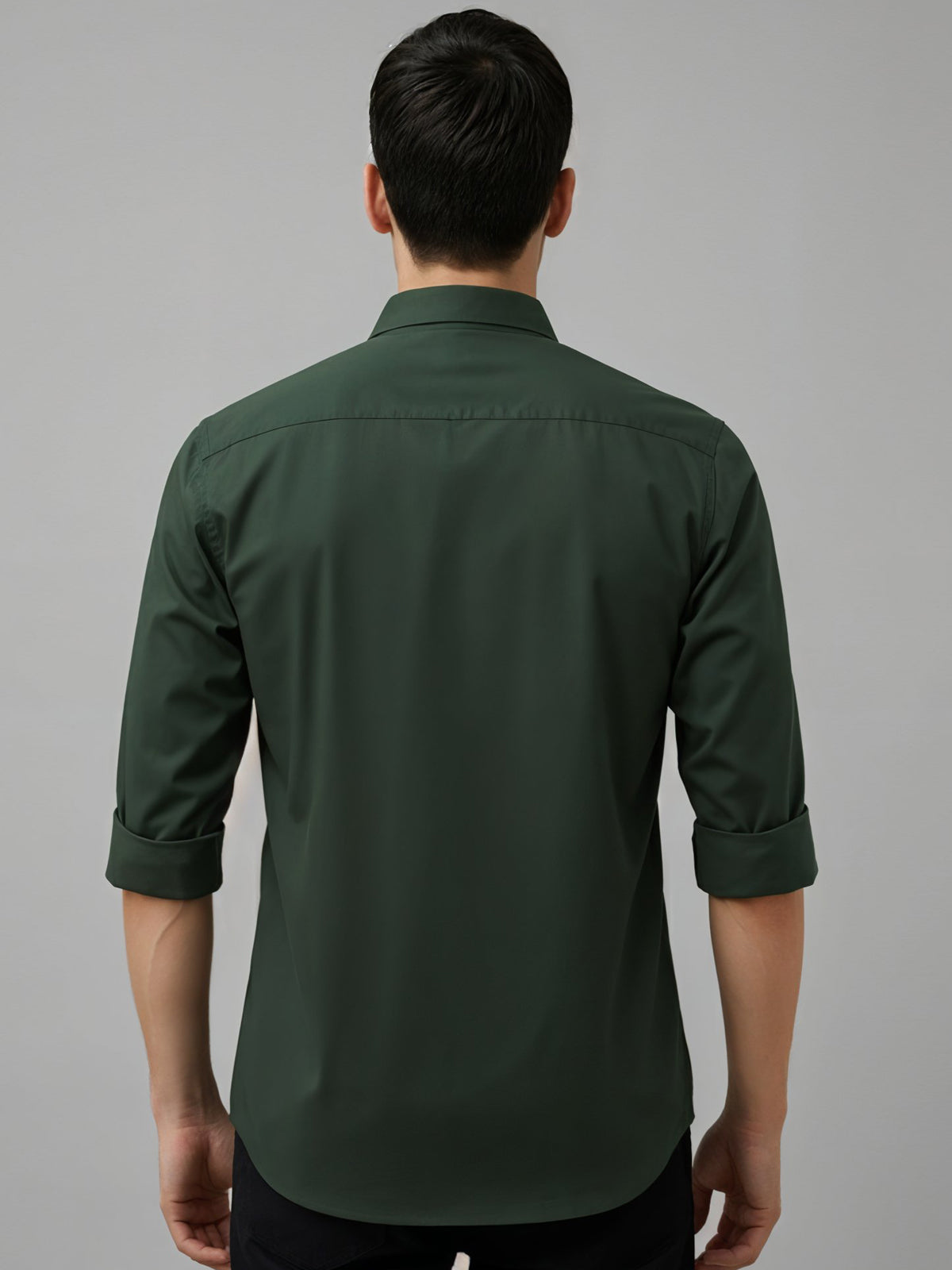 Adro Mens Cotton Twill Cargo Shirt Green
