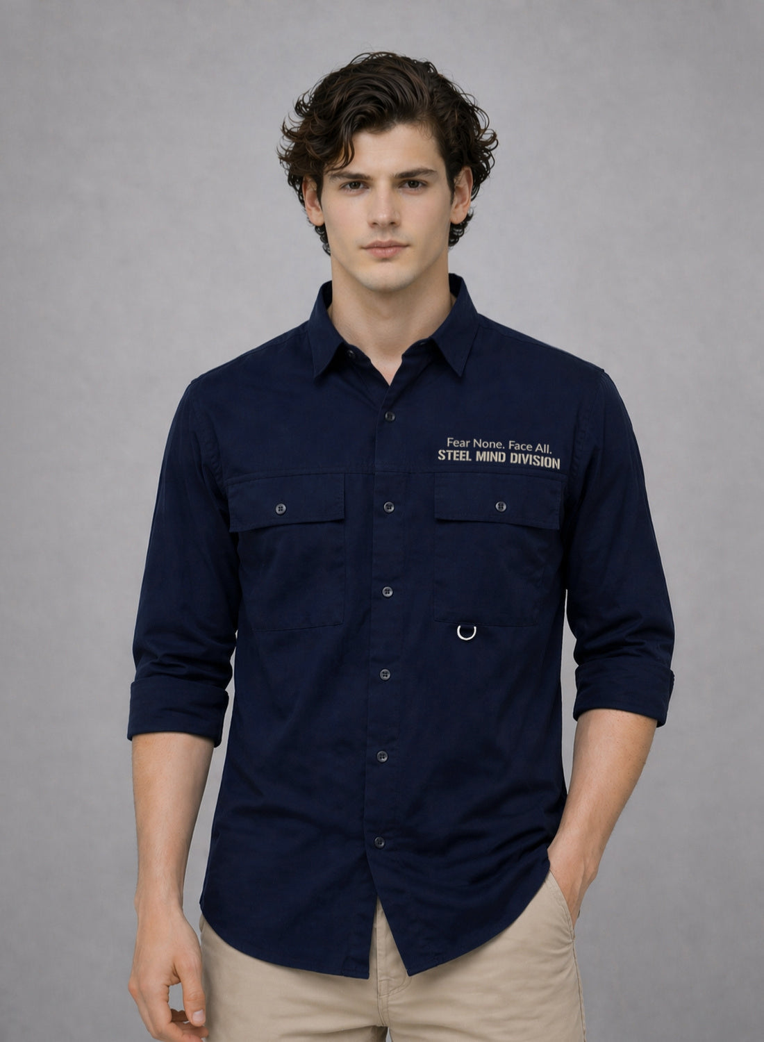 Adro Mens Cotton Twill Cargo Shirt White| Stylish Outdoor Travel Shirt