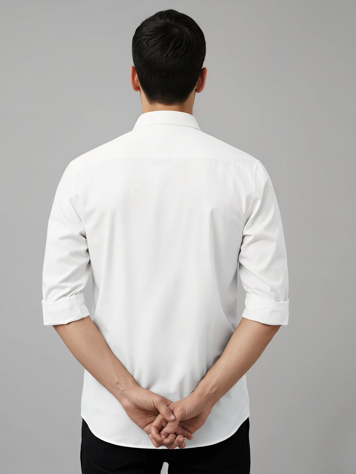 Adro Mens Cotton Twill Cargo Shirt White