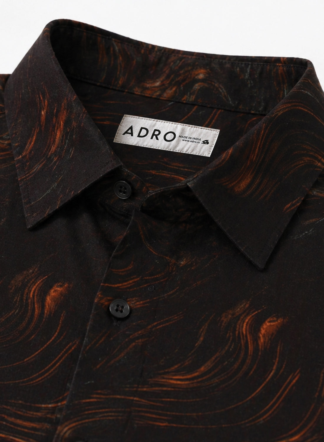 Adro Midnight Ember Wave Relaxed Fit Shirt