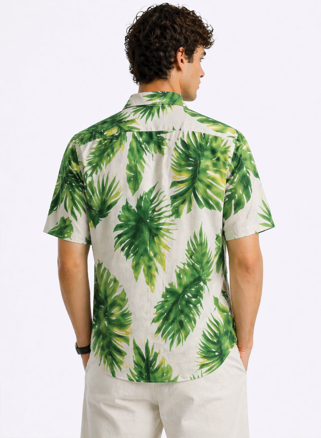 Adro Tropic Palm Resort Relaxed Fit Shirt