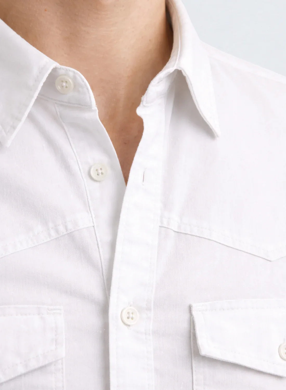 ADRO Mens White Cotton Casual Shirts – Regular Fit, Dual Flap Pocket, Soft Washed Fabric, Full Sleeve Solid Shirt for Men