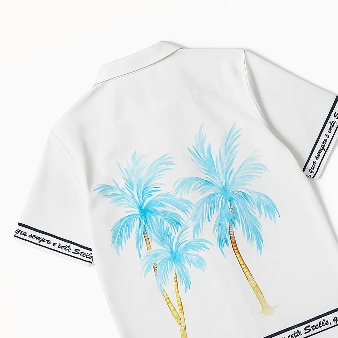 Liberta Racer Printed White Shirt FLYAF