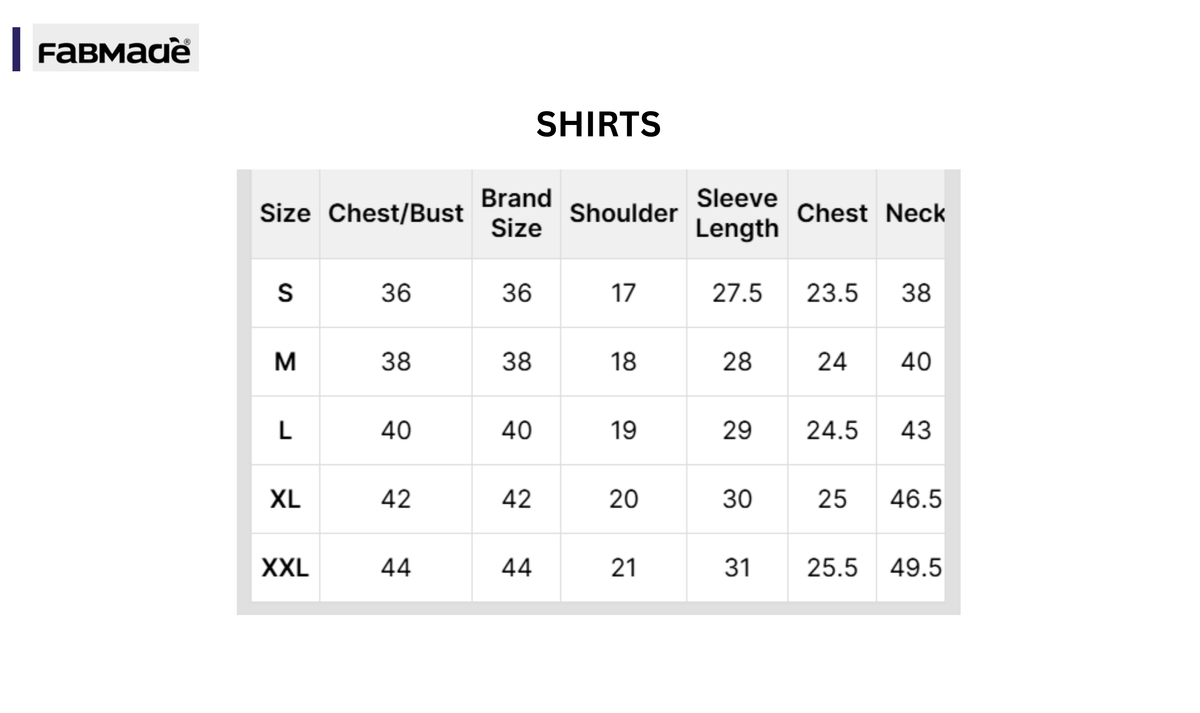 Size guide