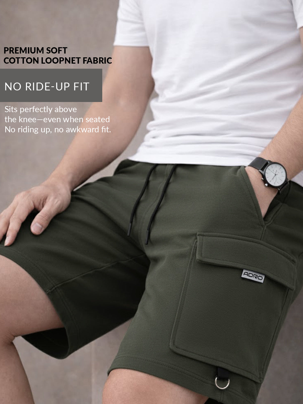Adro Cargo Shorts for Men