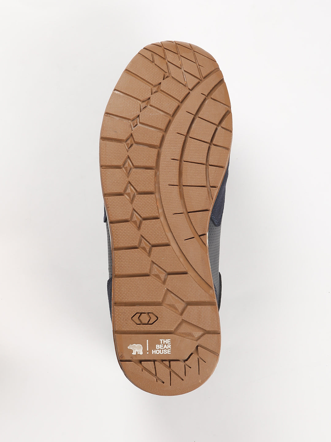 Men's Blue Modern Minimalistic Sneaker with Suede Panels