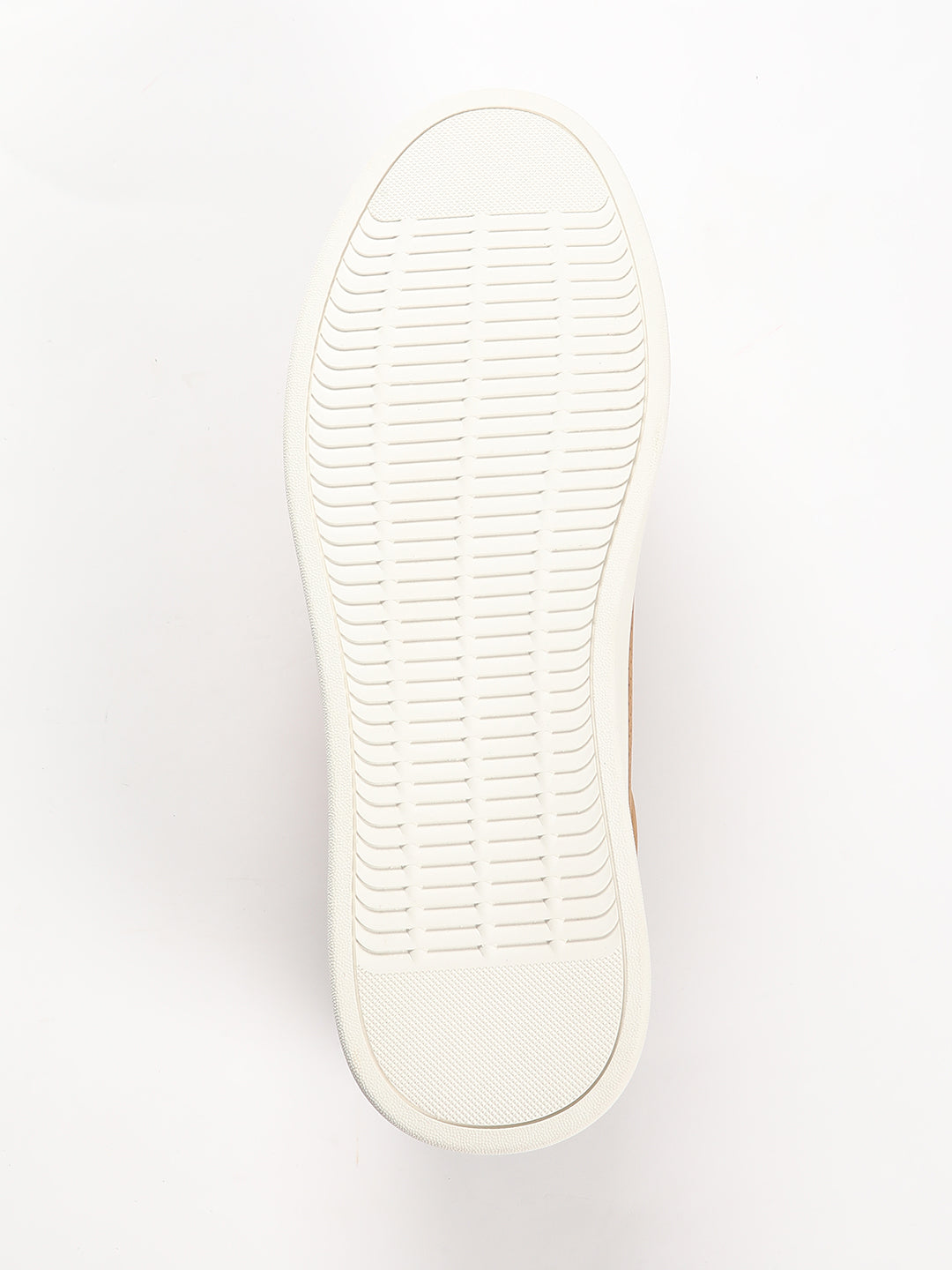 Men's Tan Casual Sneakers with Suede Finish