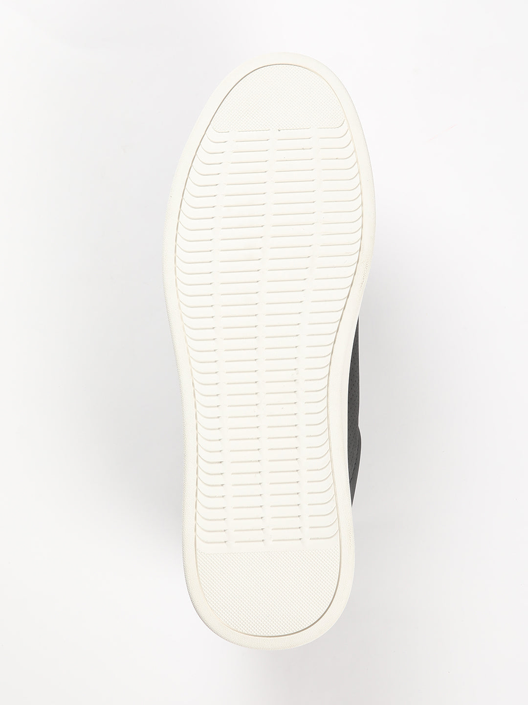 Men's Confident Black Sneakers with Perforated Finish