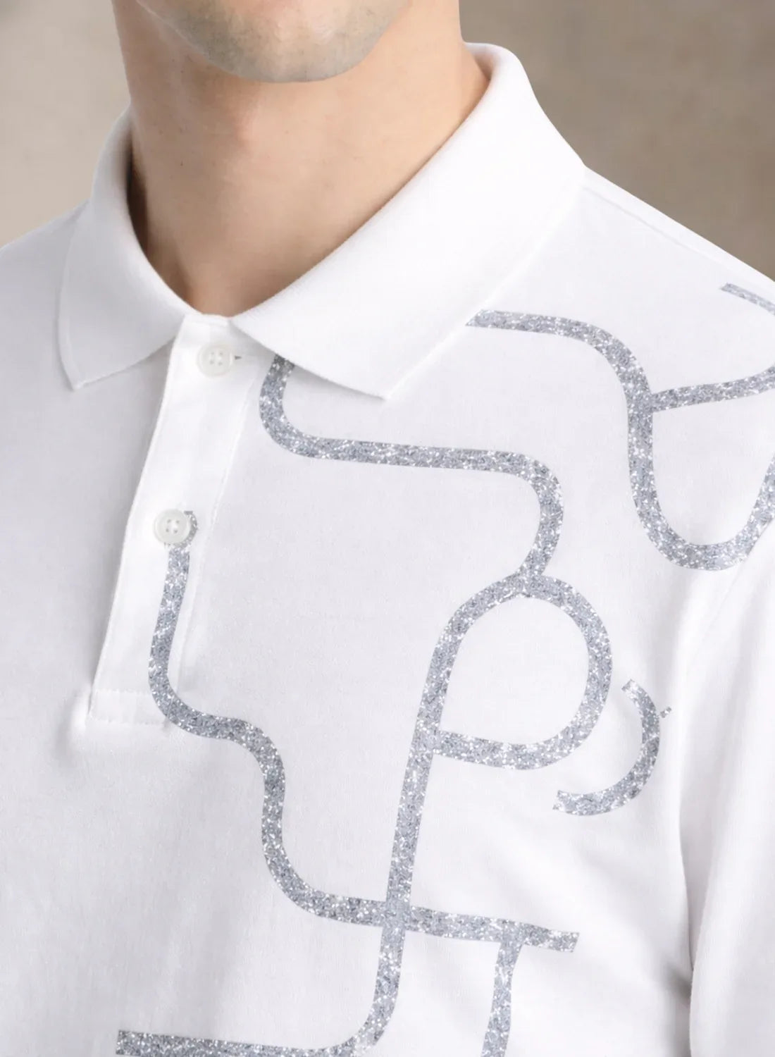 Adro Polo T-Shirt for Men | Allover Printed Polo T Shirt | Cotton Polo Tshirt
