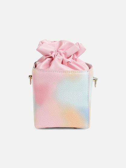 Multicolour Printed Vegan Leather Sling Bag