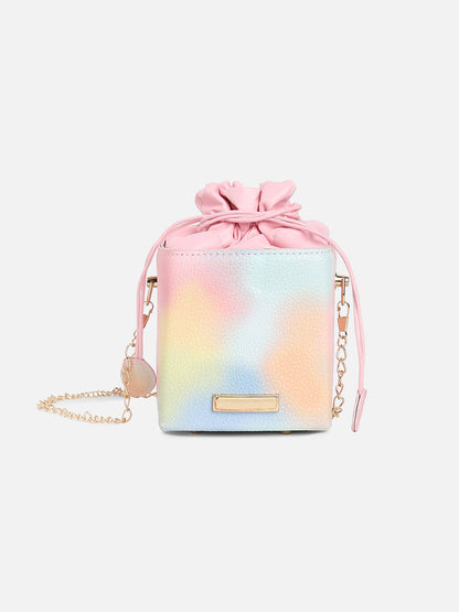 Multicolour Printed Vegan Leather Sling Bag