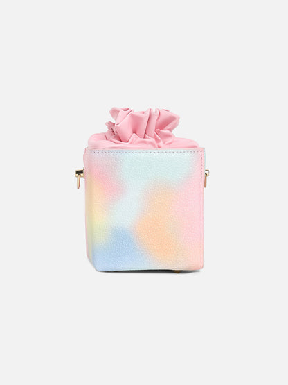 Multicolour Printed Vegan Leather Sling Bag