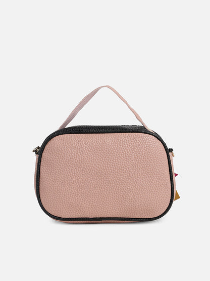 Multicolour Colourblocked Vegan Leather Sling Bag