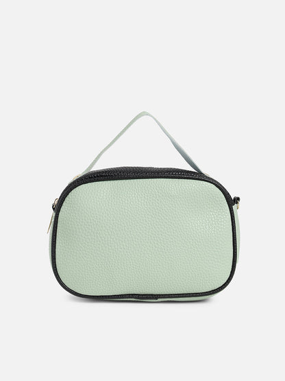Multicolour Colourblocked Vegan Leather Sling Bag