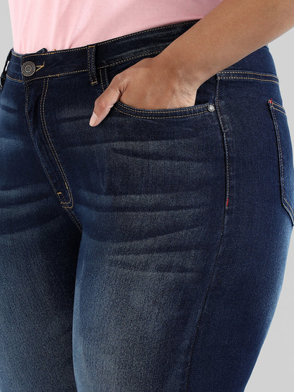 Instafab Plus Women Solid Stylish Skinny Fit New Trend Denim Jeans