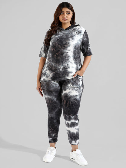Tye-Dye Stylish Hooded Co-Ords Set