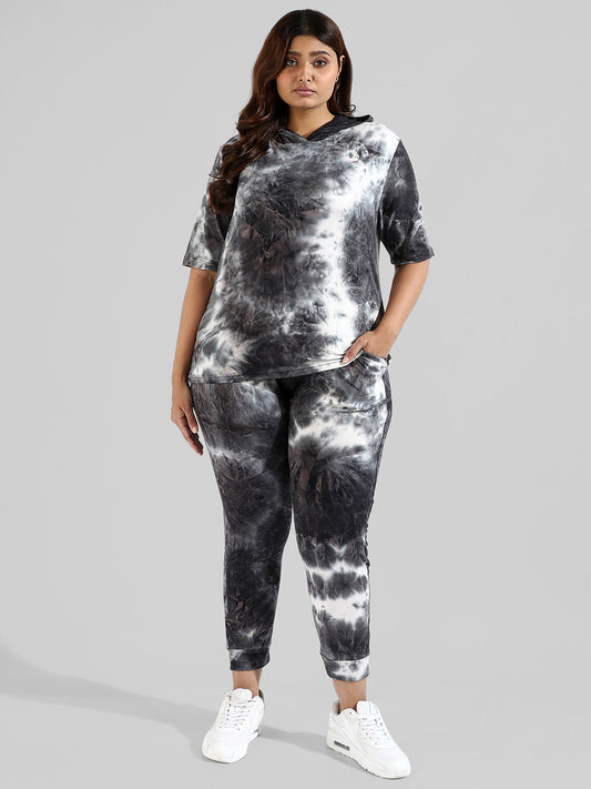 Tye-Dye Stylish Hooded Co-Ords Set