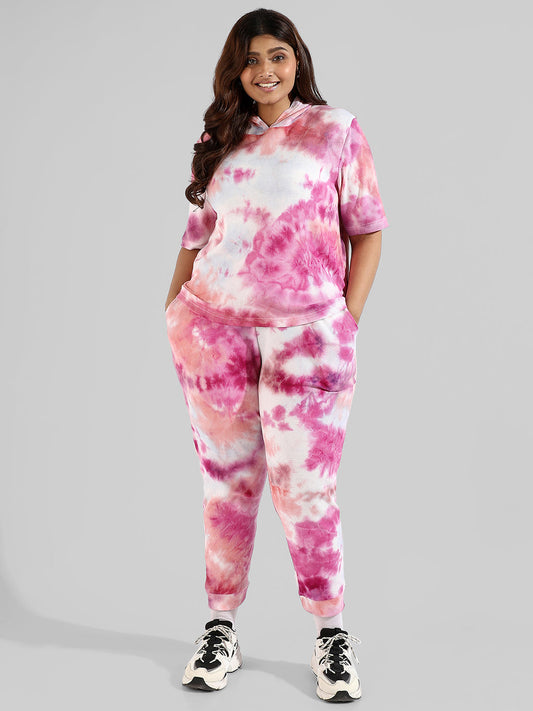 Tye-Dye Stylish Hooded Co-Ords Set