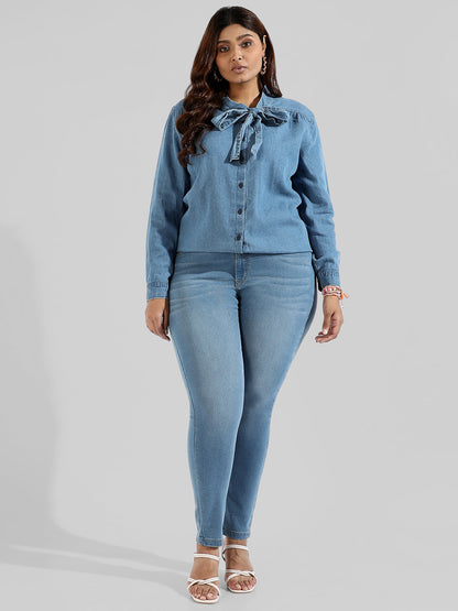 Solid Stylish Denim Shirts