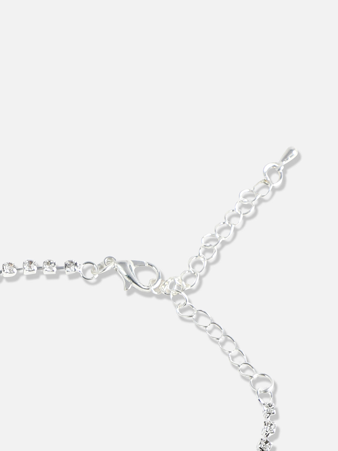 Silver-Plated Artificial Stones Necklace