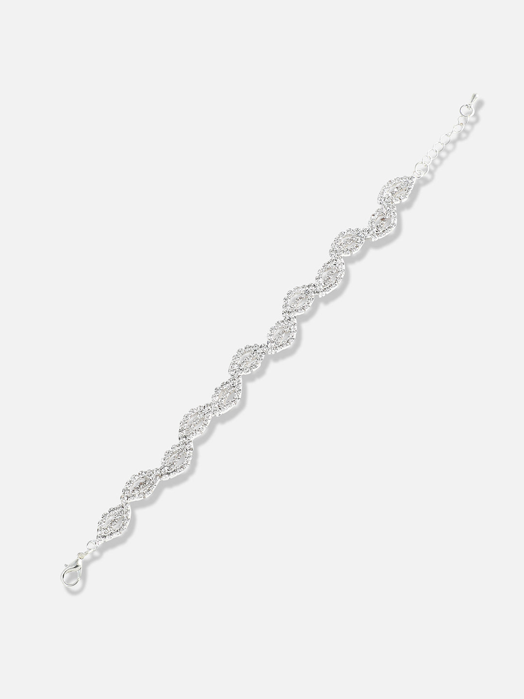 Silver-Plated Statement Link Bracelet