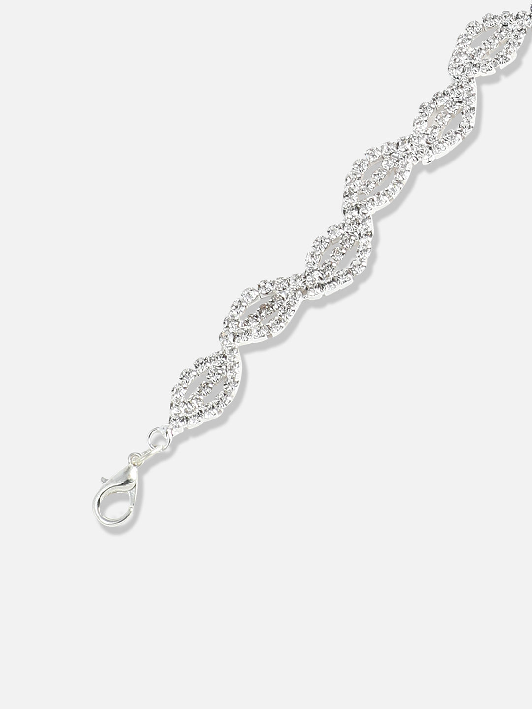 Silver-Plated Statement Link Bracelet