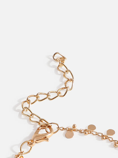 WOMEN GOLD PLATED SET OF 2 ANKLET CUM BRACELET