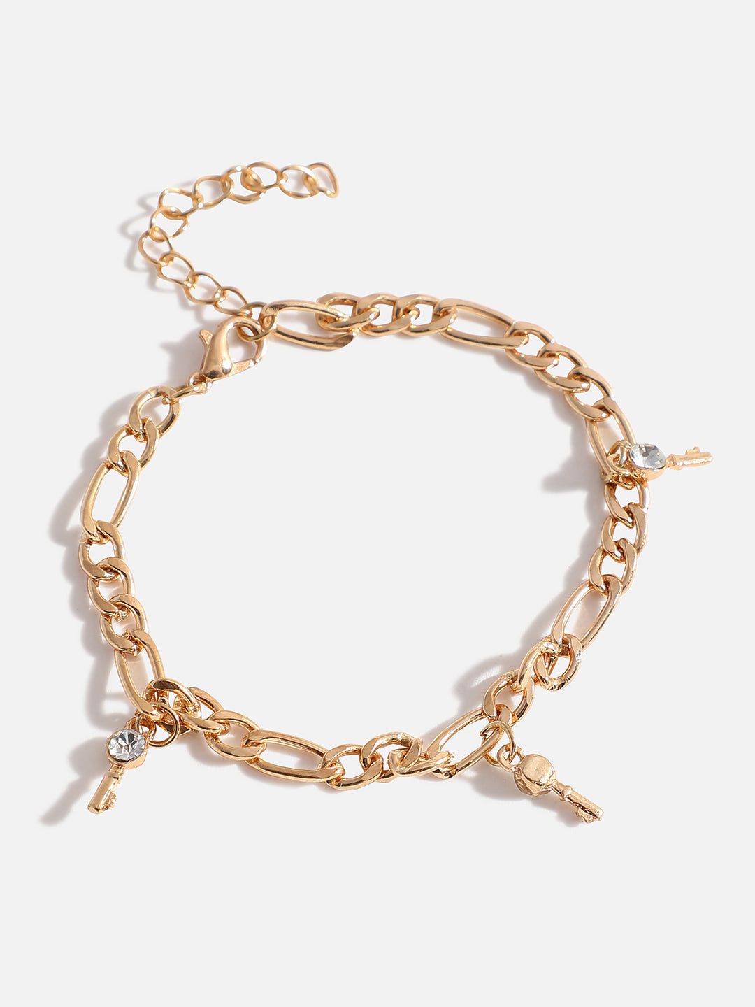 WOMEN GOLD PLATED SET OF 3 ANKLET CUM BRACELET