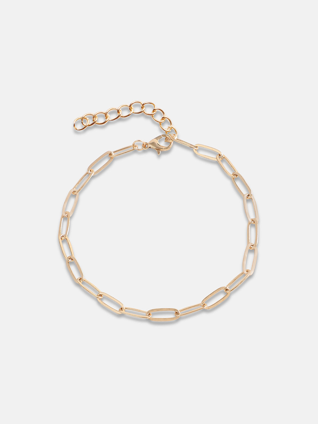 Set of 6 Gold-Plated Artificial Stone Studded Anklets