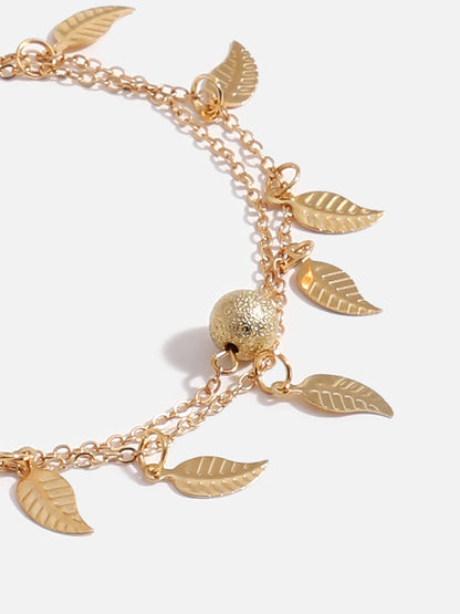 WOMEN GOLD PLATED SET OF 2 ANKLET CUM BRACELET